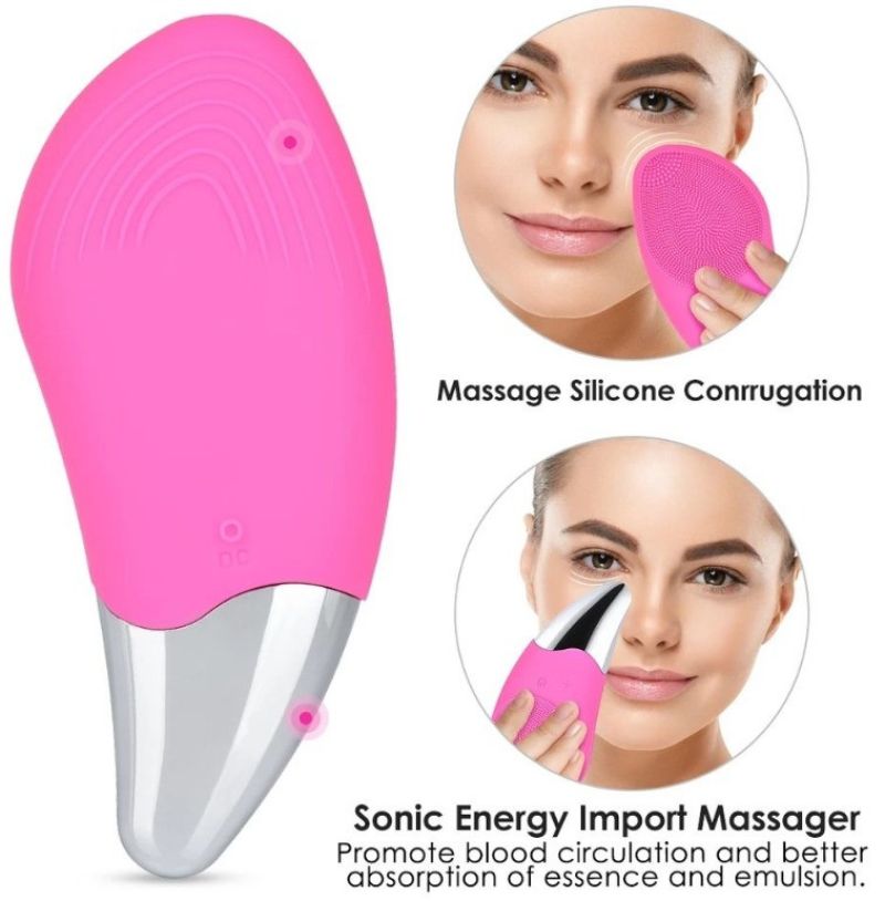 Comprar Cepillo De Limpieza Facial Con Vibracion en Electroshopy - Ángulo 2